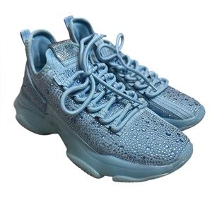 Steve Madden Blue Rhinestone Sneakers